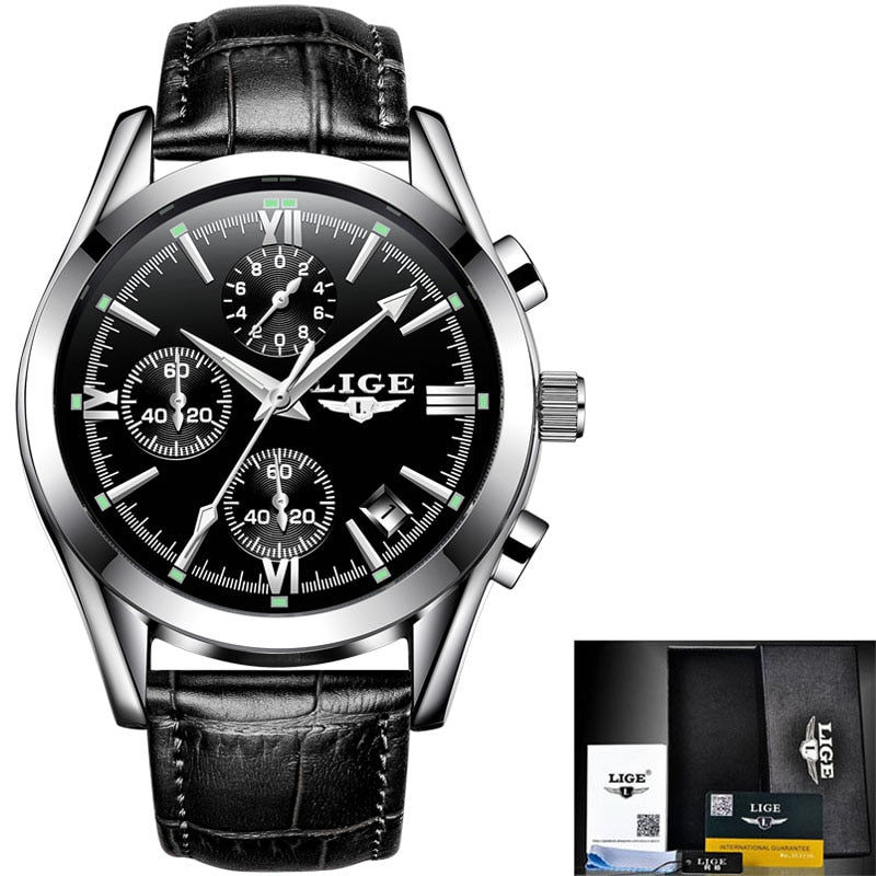 Relógio Masculino LIGE Mens Watches Top Brand Luxury Men